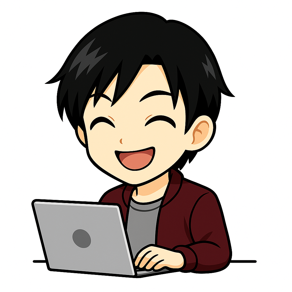 とし満面の笑み